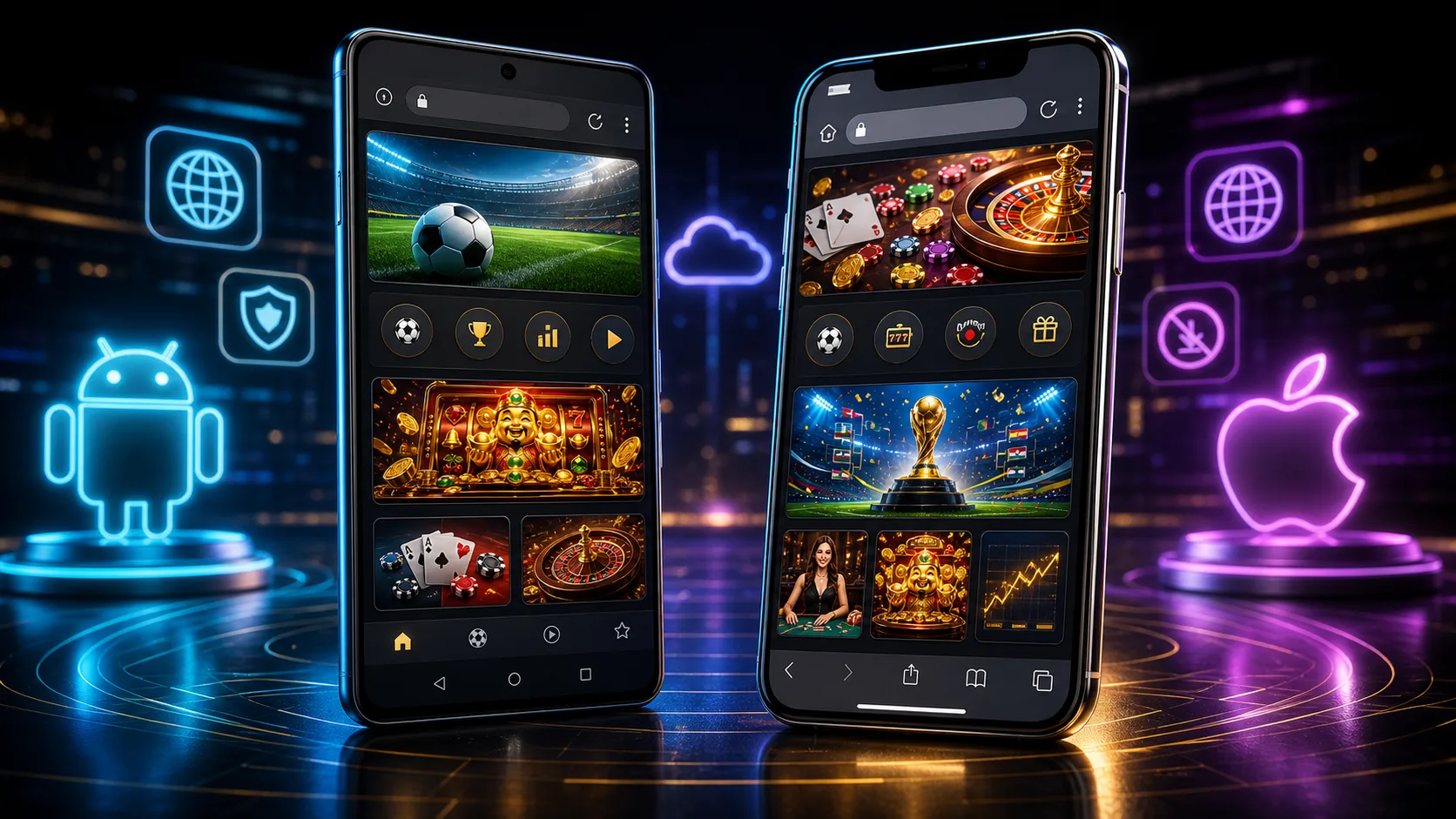Experiência nomini compatível com Android e iOS no navegador mobile